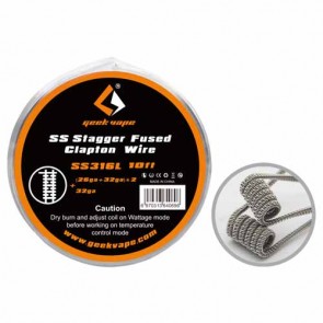Stagger Fused Clapton Wire SS316L 